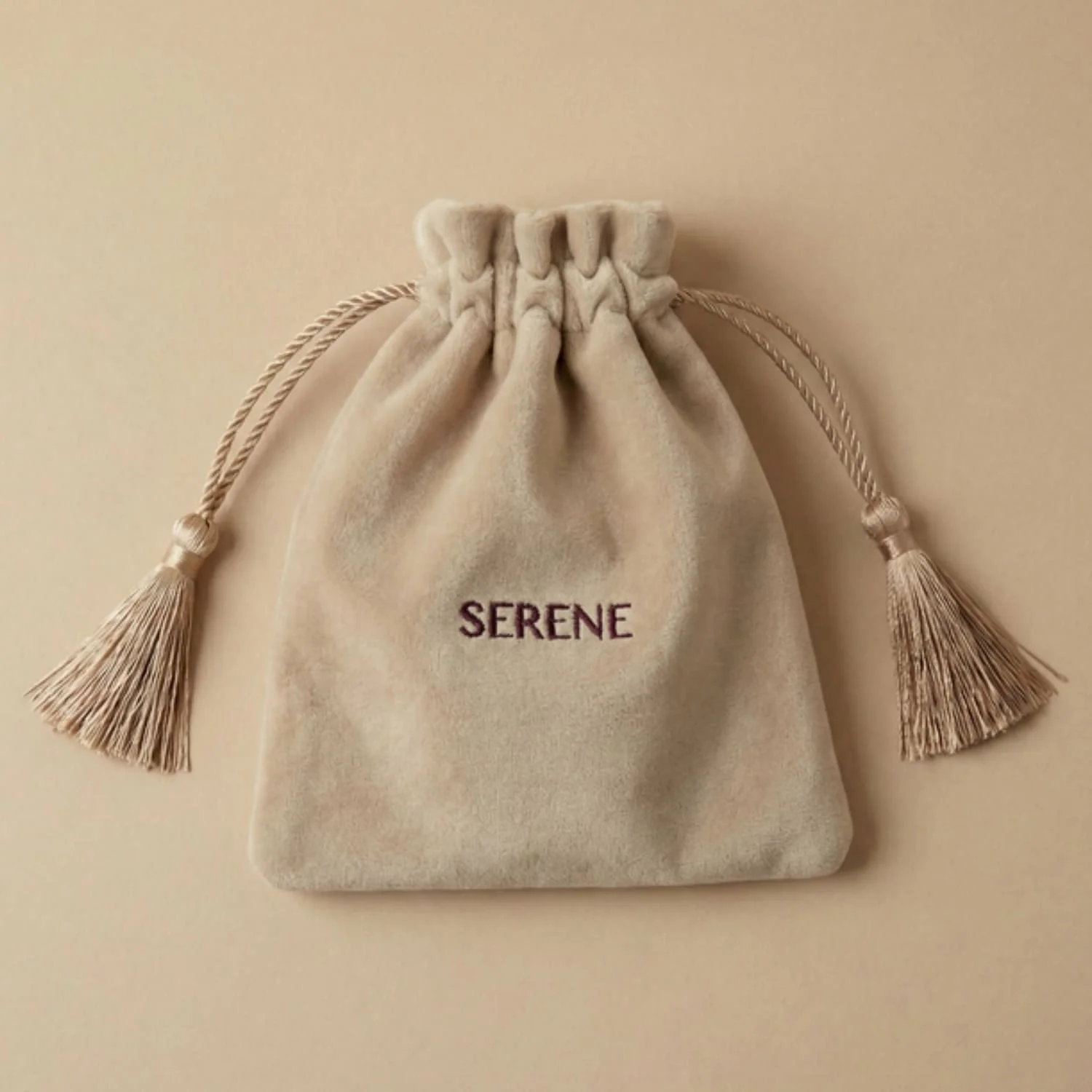 Pochette de rangement en velours SERENE